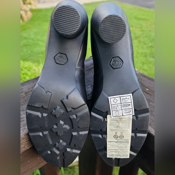 TIMBERLAND Women's black Sexy leather lace-up high heel dress boots New In Box - Picture 12 of 16